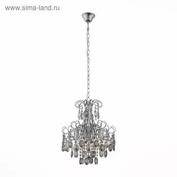 Люстра подвесная St Luce. SL846.103.06. Orecchini. 6х40 Вт, E14, 38,3х38,3х47,2 см, цвет тёмныйхром