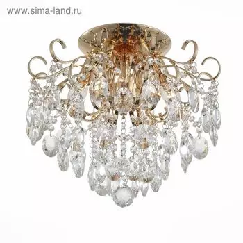 Люстра подвесная St Luce. SL846.202.06. Orecchini. 6х40 Вт, E14, 38,3х38,3х32,5 см, цвет золотистый