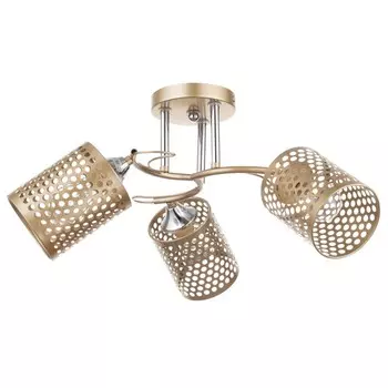 Люстра "Основание" 3х60Вт Е27 золото 52х52х25см SVK