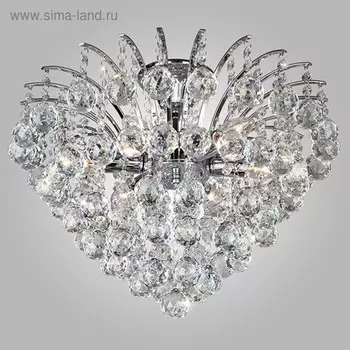 Люстра Ostiniya 6x60Вт Е14, хром 48x48x37 см