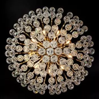 Люстра Ostiniya 9x60Вт Е14 золото 59x59x45см