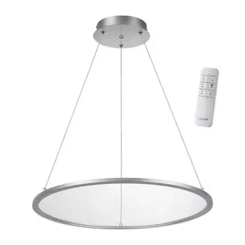 Люстра OVER, 40Вт LED, 3000-6000К, 3600лм, цвет серебро