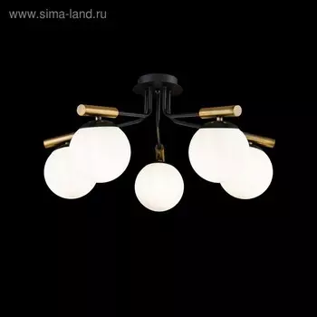 Люстра Paolina 5x40Вт E14 чёрный