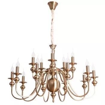 Люстра PASSONI, 15x40Вт E14, цвет медь