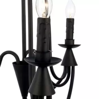 Люстра "Патрик", 3х40Вт Е14, цвет чёрный