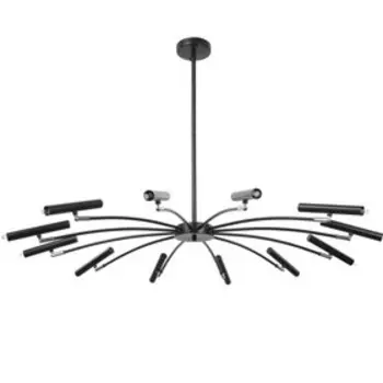Люстра "Паук" 12хG9 черный 85х85х40см BayerLux