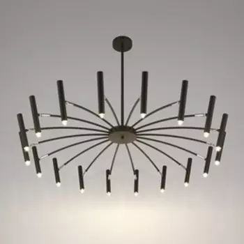 Люстра "Паук" 18хG9 черный 130х130х40см BayerLux