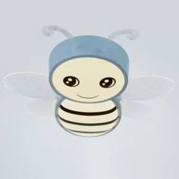 Люстра "Пчела" 1хLED 60Вт 4000К синий 68х68х10 см