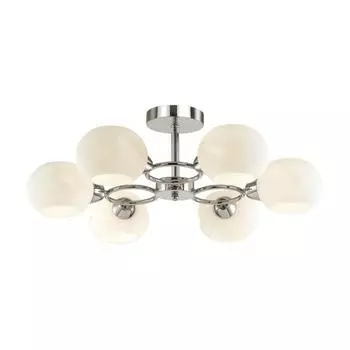 Люстра PENELOPA, E14 6x40Вт, цвет хром, белый