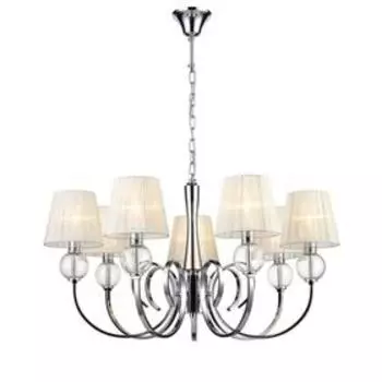 Люстра Percy, 7x40Вт E14, цвет хром