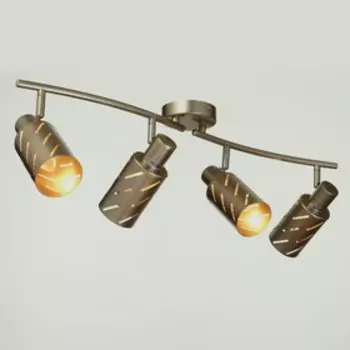 Люстра Пересвет 4х40Вт Е14 золото 79х10х20см