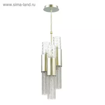 Люстра Perla, 6x40Вт G9, цвет серебро