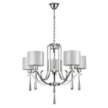 Люстра Platonico, 5x60Вт E27 , цвет хром