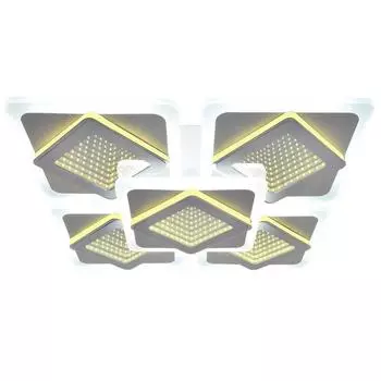 Люстра PLC-8006-590, 130Вт LED, цвет белый