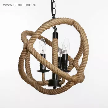 Люстра «Плетение» 340 Вт E14 черный 3535135 см