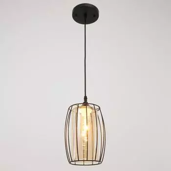 Люстра подвес 2281/1 1х60Вт Е27, черный