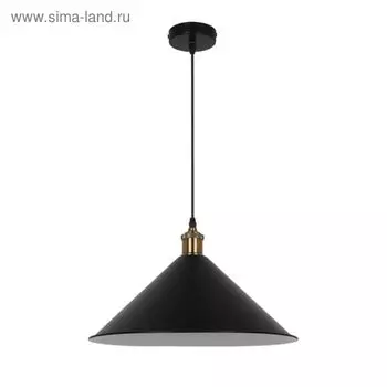 Люстра подвес AGRA 1x60W E27 черный, бронзовый 36x36см