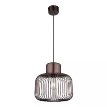 Люстра подвес AKIN 1x60Вт E27, коричневый 32,5x32,5x120 см