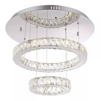 Люстра подвес AMUR 1x72Вт LED хром 60x60x50 см