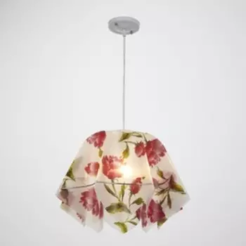 Люстра подвес "Джули" E27 1х60Вт бел./зел./красн. 40х40х100 см