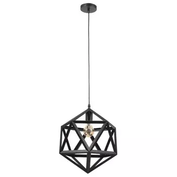 Люстра подвес "Геометрия" E27 1х40Вт черный 35х35х35 см