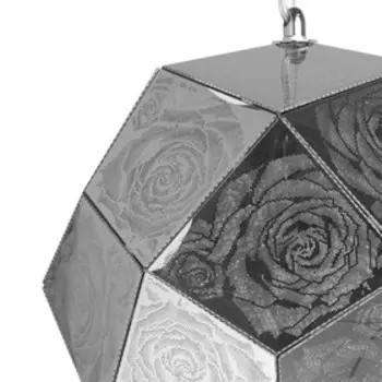 Люстра подвес "Кассель" 1x60W E27 хром 33x33x182см