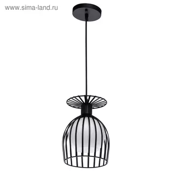 Люстра подвес «Лоск», 1x40W E27, чёрный 20x20x150 см