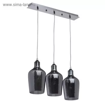 Люстра подвес "Лоск" 3x40W E14 хром 50x12x228см