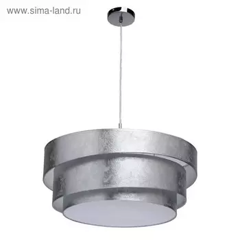 Люстра подвес "Нора" 3x40W E27 хром 52x52x110см