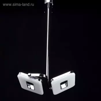 Люстра подвес "Платлинг" 2x15W LED хром 41x35x280см