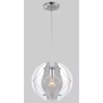 Люстра подвес POLLUX 1x60Вт E27, хром 32x32x150 см