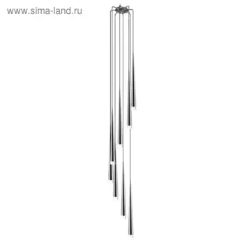 Люстра подвес PUNTO 8х25Вт G9 хром 35x225см