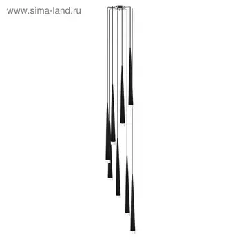 Люстра подвес Punto 8х25Вт G9 хром, чёрный, белый 35x225 см