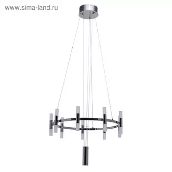 Люстра подвес "Ракурс" 18x3W LED хром 67x67x490см