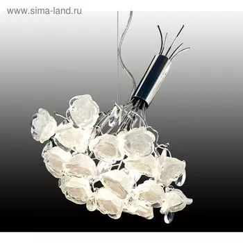 Люстра подвес "Rosa" 4x40W G9 белый 50x40x60 см