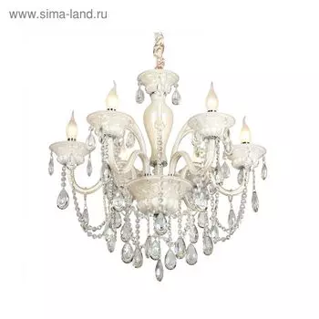 Люстра подвесная «Адела», E14, 6x40W кремовый 65x65x110 см