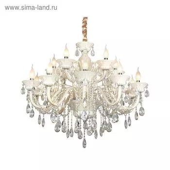 Люстра подвесная «Алгбета» E14, 15x40W кремовый 85x85x120см