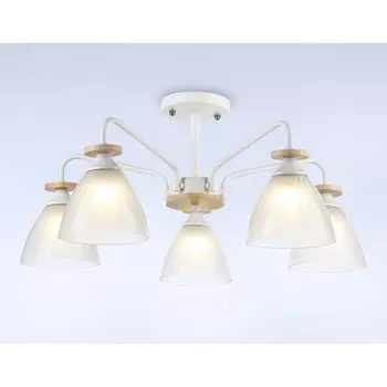 Люстра подвесная Ambrella light, Modern, TR9567, 5хE27, цвет белый