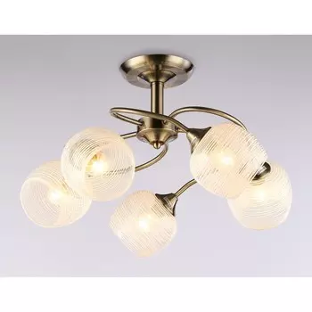 Люстра подвесная Ambrella light, Traditional, TR3199, 5хE27, цвет бронза