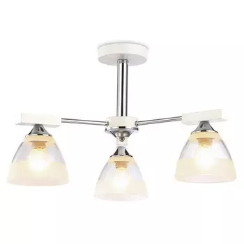Люстра подвесная Ambrella light, Traditional, TR9091, 3хE27, цвет белый, хром