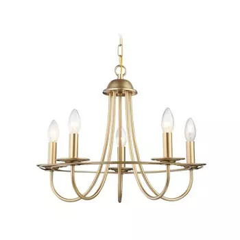 Люстра подвесная Ambrella TR9615/5 CGD, E14, 5х40W D530х770 мм, чёрный