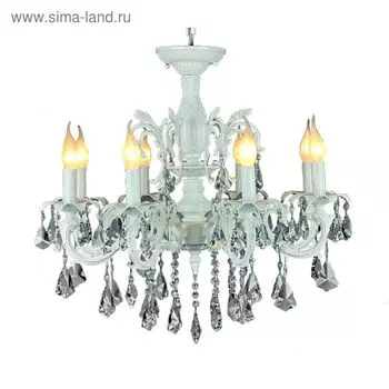 Люстра подвесная «Анета» E14, 8x40W белый 70x70x150см