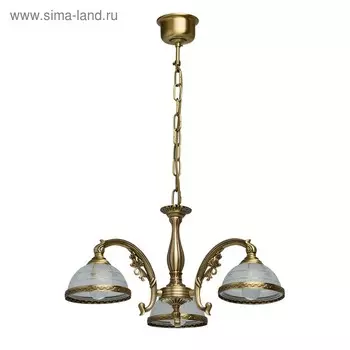 Люстра подвесная "Ангел" 3x60W Е27 латунь 50x50x110см