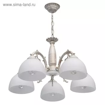 Люстра подвесная «Ариадна» 5x60W E27 белый 52x52x72см