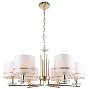 Люстра подвесная Chart 6xЕ14 40Вт, размер 73x73x40-81 см, цвет золото