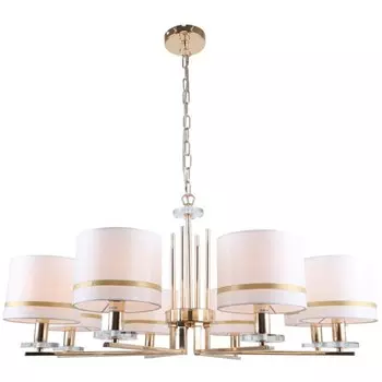 Люстра подвесная Chart 8xЕ14 40Вт, размер 85x85x42-83 см, цвет золото