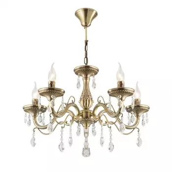 Люстра подвесная Citilux «Кармен» CL404153, 62х62х50 см, 5х60Вт, E14, цвет коричневый