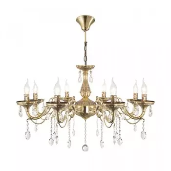 Люстра подвесная Citilux «Кармен» CL404183, 80х80х60 см, 8х60Вт, E14, цвет коричневый