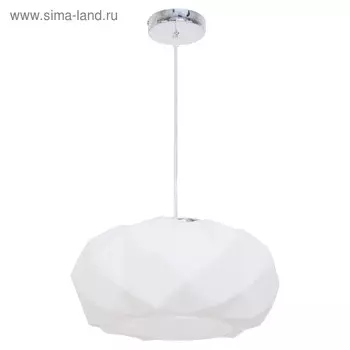 Люстра подвесная "Дельфина" 1 лампа E27 40W белый 40х40х80 см