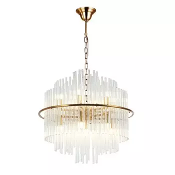 Люстра подвесная Eclipse 13xG9 LED 5Вт, размер 50x50x63-150 см, цвет бронза